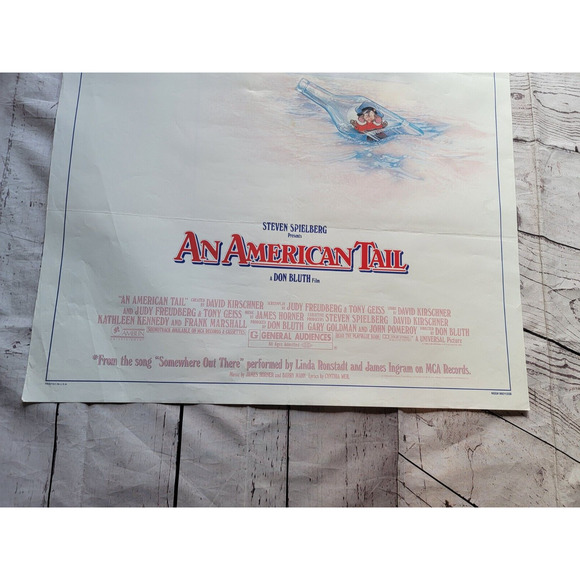 An American Tail 1986 Movie Theater Poster DIrected By Steven Spielberg READ - Picture 7 of 13